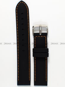 Pasek silikonowy do zegarka - Chermond PG10.20.1.5 - 20 mm czarny