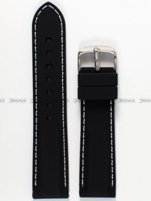 Pasek silikonowy do zegarka - Chermond PG9.22.1.7 - 22 mm czarny