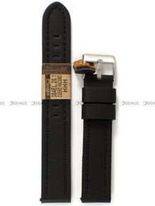Pasek skórzany do zegarka - Diloy 384EL.20.1 - 20 mm czarny