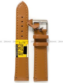 Pasek skórzany do zegarka - Diloy 401.20.3 - 20 mm brązowy