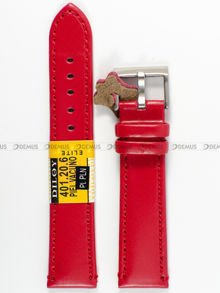 Pasek skórzany do zegarka - Diloy 401.20.6 - 20 mm