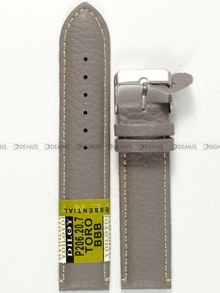 Pasek skórzany do zegarka - Diloy P206.20.7 - 20 mm