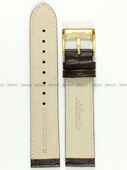Pasek do zegarka skórzany Atlantic - L397.36.21G - 21 mm brązowy