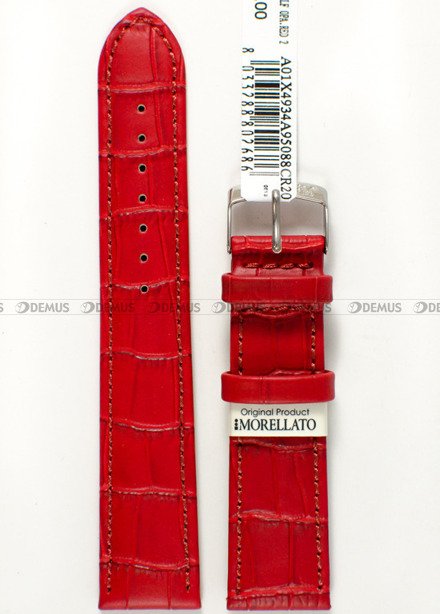 Pasek do zegarka skórzany - Morellato A01X4934A95088CR20 20 mm
