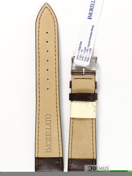 Pasek do zegarka skórzany - Morellato X4219A97032 20 mm brązowy