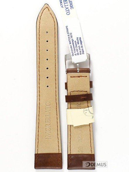 Pasek do zegarka skórzany - Morellato X4219A97040 20 mm brązowy
