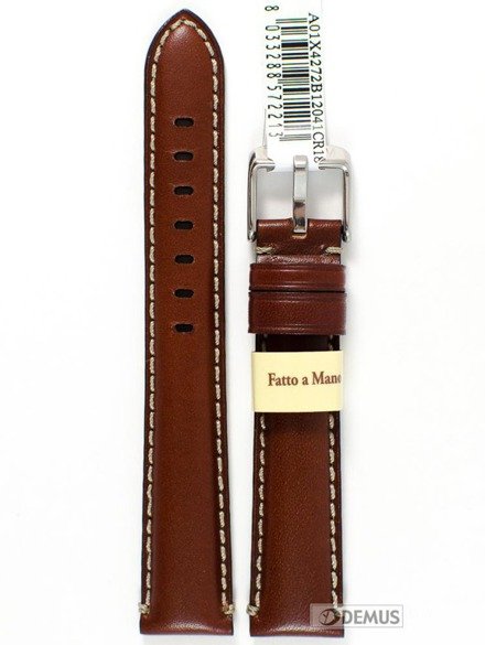 Pasek do zegarka skórzany - Morellato X4272B12041 18 mm brązowy