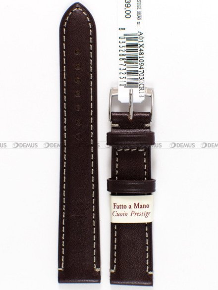 Pasek do zegarka skórzany - Morellato X4810947032 - 18 mm brązowy