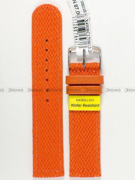 Pasek materiałowy wodoodporny do zegarka - Morellato A01X4908C17086CR20 - 20 mm
