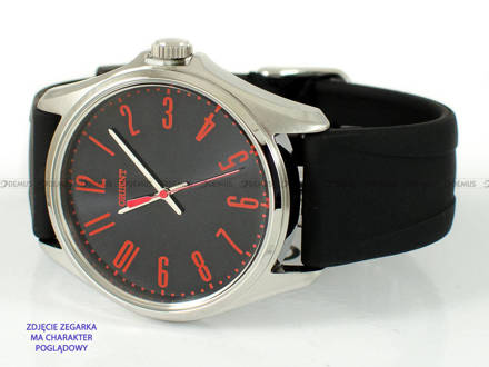 Pasek silikonowy do zegarka Orient z serii QC0S - FQC0S00CB0 - VDEUDSB - 22 mm