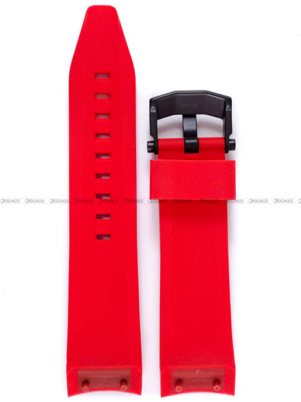 Pasek silikonowy do zegarka Vostok Europe Lunokhod NH35A-6204208 - 25 mm czerwony