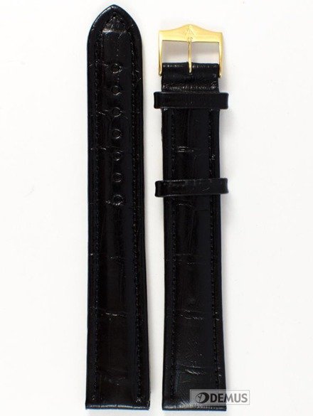 Pasek skórzany do zegarka Atlantic - L168.01.20G-XXL - 20 mm czarny