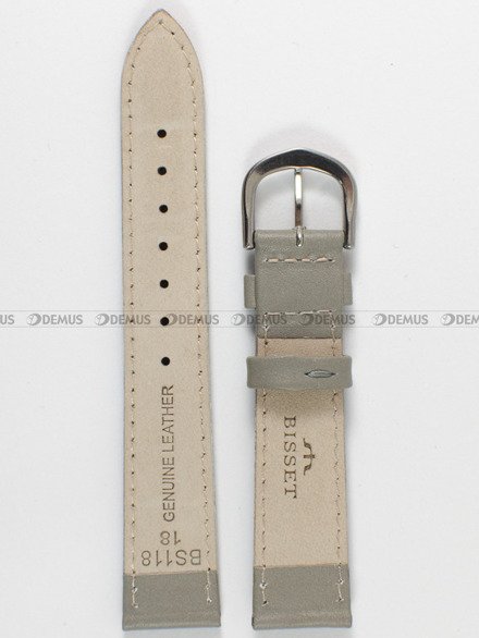 Pasek skórzany do zegarka Bisset - PB28.18.17 - 18 mm