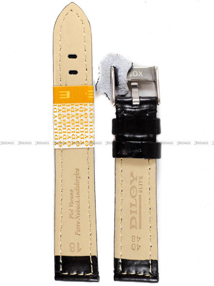 Pasek skórzany do zegarka - Diloy 363.18.1 - 18 mm