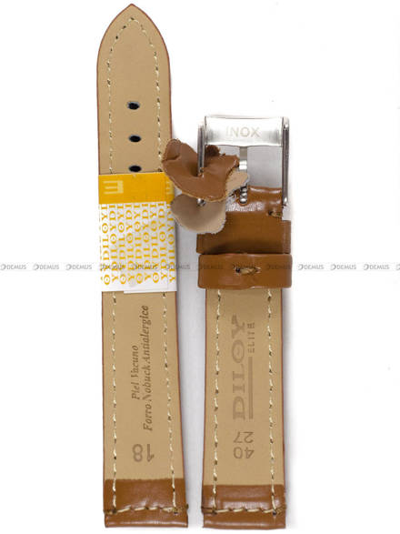 Pasek skórzany do zegarka - Diloy 363.18.3  - 18 mm