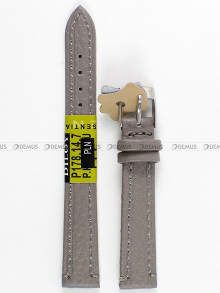 Pasek skórzany do zegarka - Diloy P178.14.7 - 14 mm
