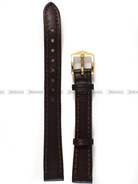 Pasek skórzany do zegarka - Hirsch Merino M 01206110-1-12 - 12 mm brązowy