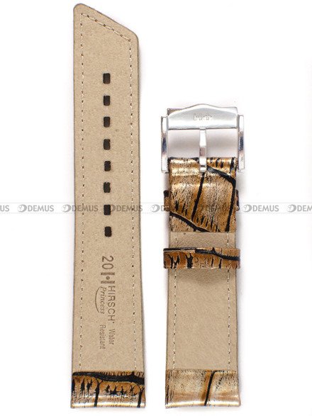 Pasek skórzany do zegarka - Hirsch Princess W M 02628114-2-20 - 20 mm brązowy