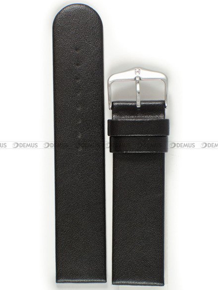 Pasek skórzany do zegarka - Hirsch Scandic 17872050-2-22 - 22 mm czarny