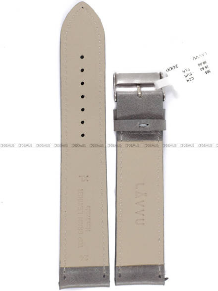 Pasek skórzany do zegarka - LAVVU LSAXA24 - 24 mm - XXL