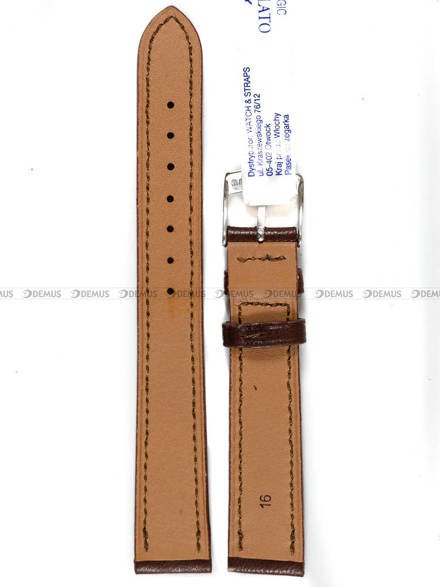 Pasek skórzany do zegarka - Morellato A01U3911943030CR16 - 16 mm