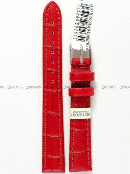 Pasek skórzany do zegarka - Morellato A01X4934A95088CR14 - 14 mm