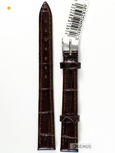 Pasek skórzany do zegarka - Morellato X2524656032 14 mm brązowy