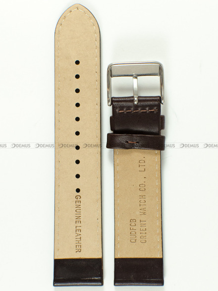 Pasek skórzany do zegarka Orient FAC0000EW0 - UDFCBSC - 21 mm brązowy