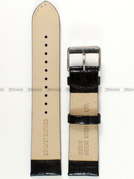 Pasek skórzany do zegarka Orient FEM7P006B9 - UDEUXSB - 22 mm czarny