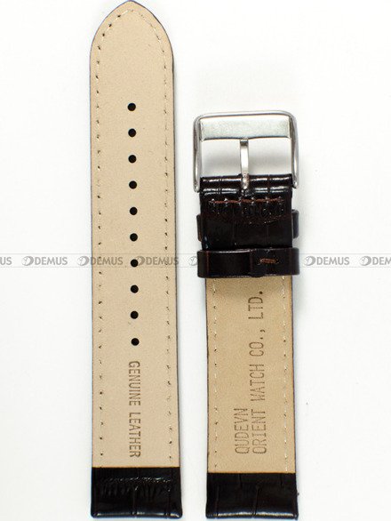 Pasek skórzany do zegarka do zegarka - Orient UDEVNSC - 21 mm brązowy
