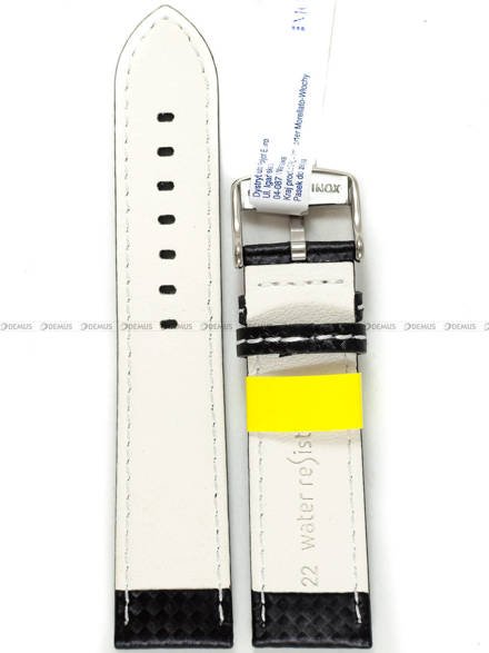 Pasek wodoodporny karbonowy do zegarka - Morellato A01U3586977817CR22 -  22 mm