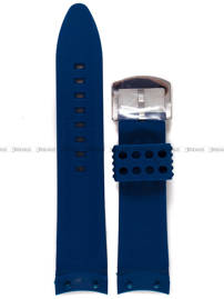 Niebieski pasek silikonowy do zegarka Vostok Europe Anchar 6S21-510A583 - 24 mm