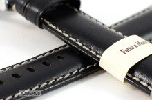Pasek do zegarka skórzany - Morellato X4272B12019 22 mm czarny