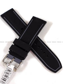 Pasek silikonowy do zegarka - Morellato X4797187819 - 24 mm czarny