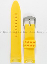 Pasek silikonowy do zegarka Vostok Europe Anchar NH35A-5105143 - 24 mm żółty