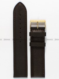 Pasek skórzany do zegarka Bisset - PB41.22.2 - 22 mm brązowy