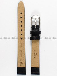 Pasek skórzany do zegarka Bisset - PB89.12.1.7 - 12 mm czarny