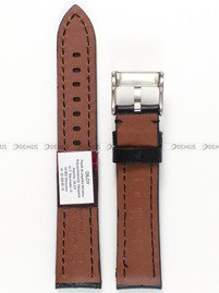 Pasek skórzany do zegarka - Diloy 395.20.1 - 20 mm czarny