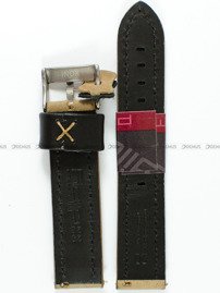 Pasek skórzany do zegarka - Diloy 399.20.3 - 20 mm brązowy