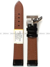 Pasek skórzany do zegarka - Diloy 401.18.1 - 18 mm czarny