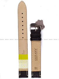 Pasek skórzany do zegarka - Diloy P206EL.16.2 - 16mm brązowy