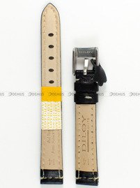 Pasek skórzany do zegarka - Diloy P354.14.1 - 14mm czarny