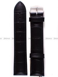 Pasek skórzany do zegarka - Hirsch Duke XL 01028250-2-22 - 22 mm czarny