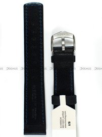 Pasek skórzany do zegarka - Hirsch Mariner 14502150-2-20 - 20 mm czarny