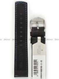 Pasek skórzany do zegarka - Hirsch Mariner 14502150-2-22 - 22 mm czarny