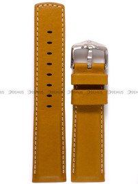 Pasek skórzany do zegarka - Hirsch Mariner 14502170-2-22 - 22 mm brązowy