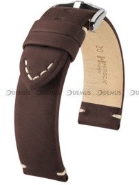 Pasek skórzany do zegarka - Hirsch Ranger 05402010-2-22 - 22 mm brązowy