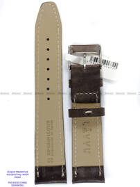 Pasek skórzany do zegarka - LAVVU LSKUC18 - 18 mm brązowy
