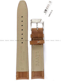 Pasek skórzany do zegarka - LAVVU LSKUE18 - 18 mm brązowy