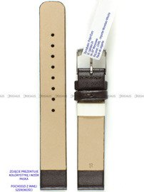 Pasek skórzany do zegarka - Morellato A01X3076875032CR18 - 18 mm brązowy